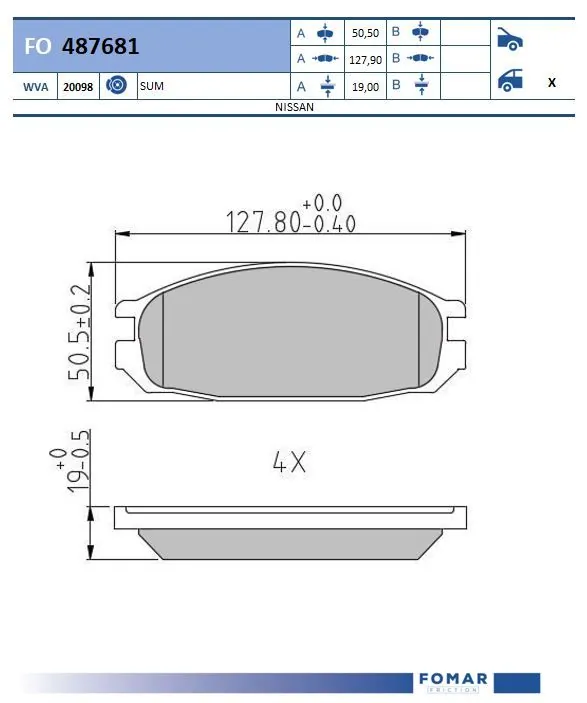 Brake Pad Set, disc brake